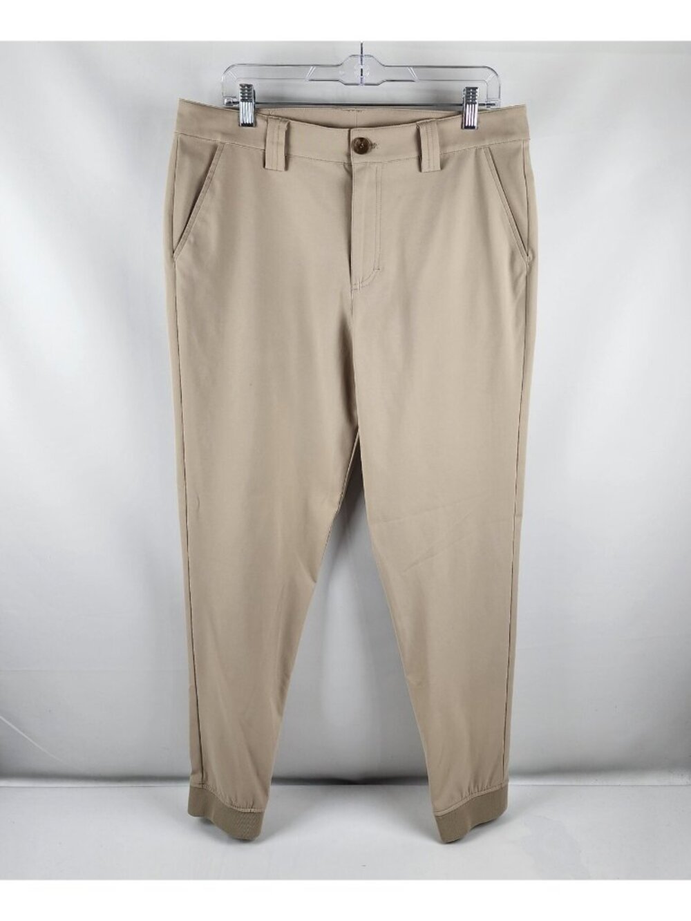 Tee Up Golf Pants Mens 34 Tan USA Performance Tapered Leg Joggers 34x30